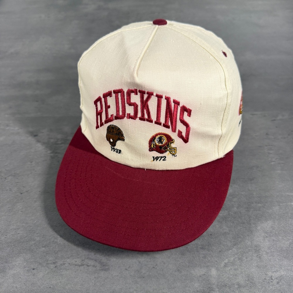 Vintage 80s Washington‎ Redskins Snapback Hat Commanders Throwback Trucker Cap